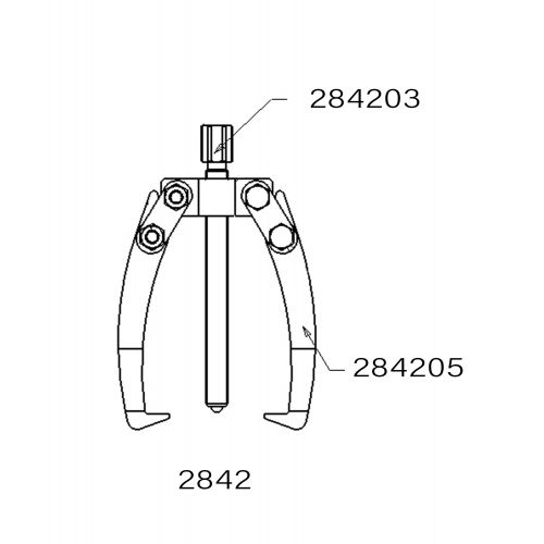 EXTRACTOR FORZA SERIE 2840 BRICO DE 2 PATAS